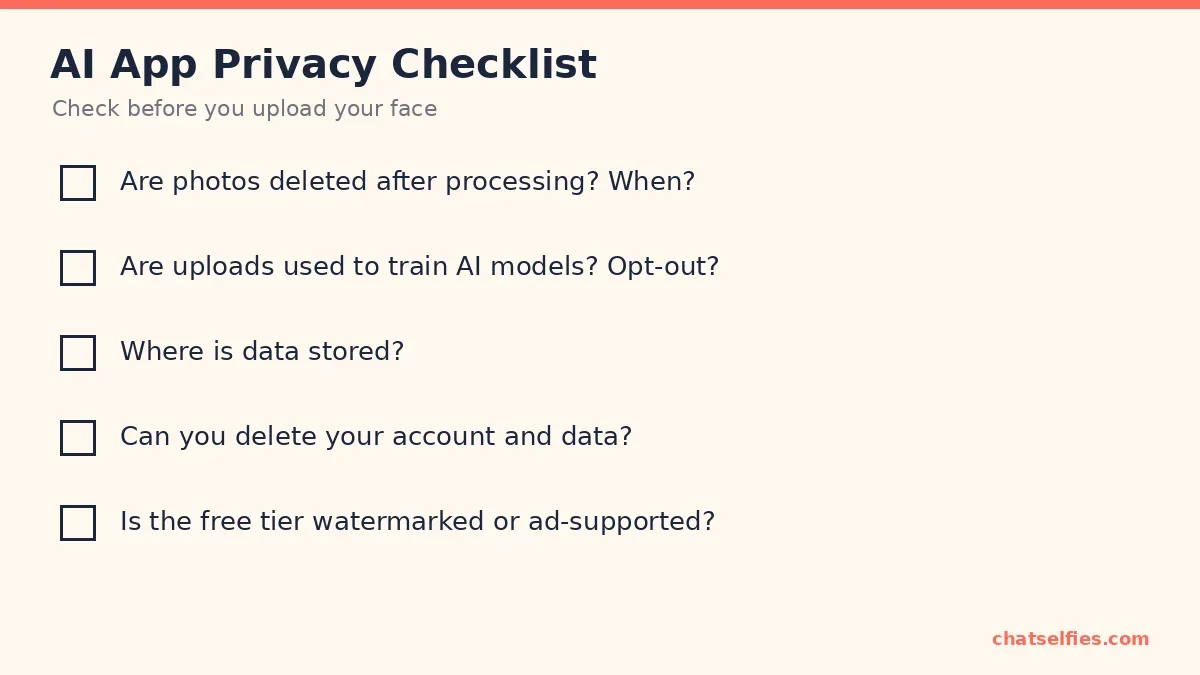 Five privacy questions to check before uploading a selfie